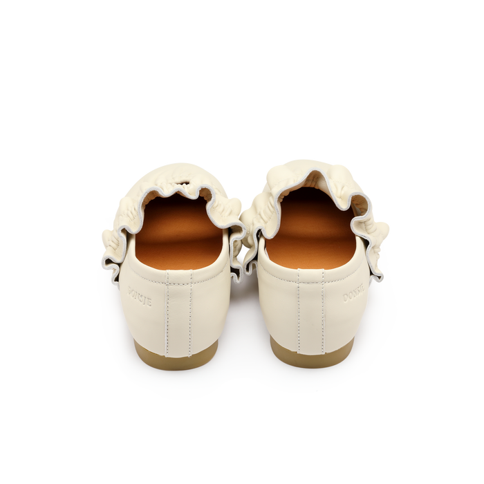 Donsje Iffie Ballerinas | Cream Sheep Leather
