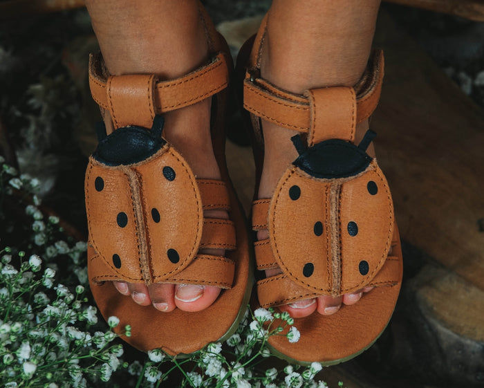 Donsje Iles Sky Sandals | Lady Bird | Walnut Leather
