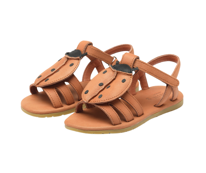 donsje Iles Sky Sandals | Lady Bird | Walnut Leather