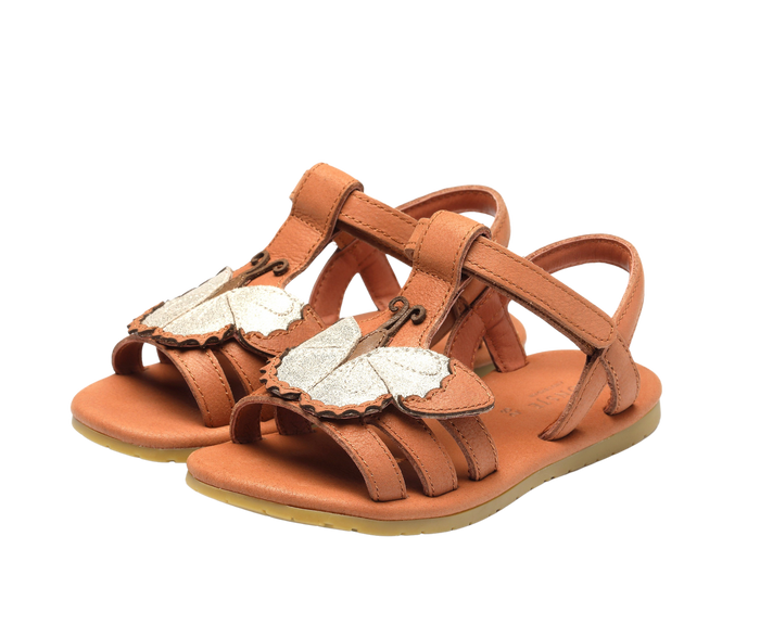 Donsje Iles Sky Sandals | Papillon | Walnut Leather