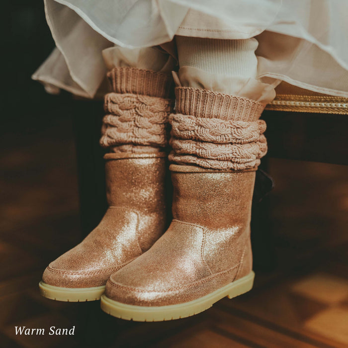 Donsje Ilotu Leg Warmers | Soft Sand