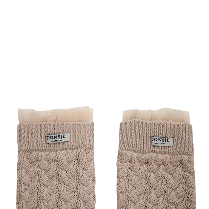 Donsje Ilotu Leg Warmers | Soft Sand