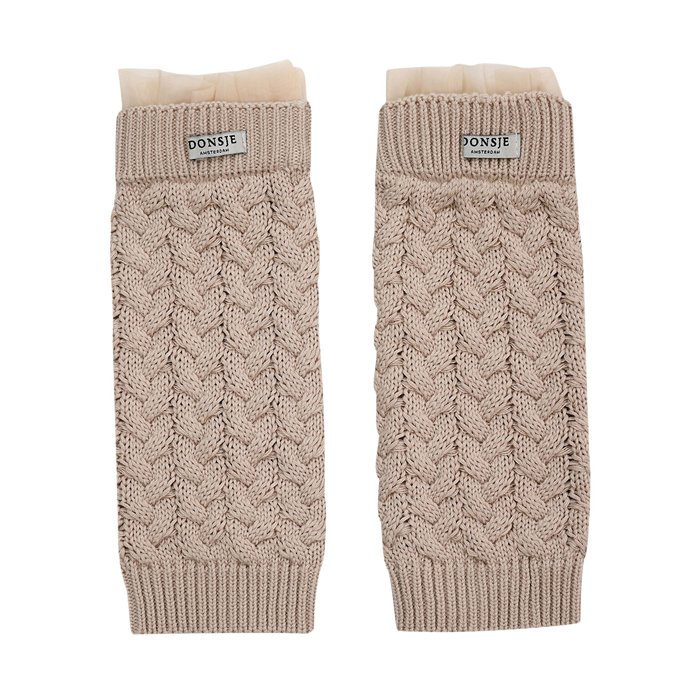donsje Ilotu Leg Warmers | Soft Sand
