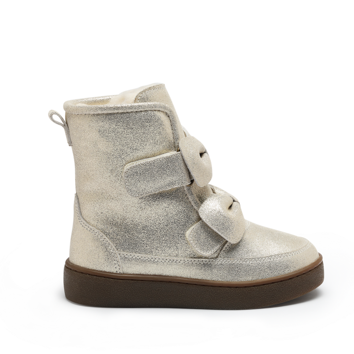 Donsje Isa Exclusive Boots | Silver Metallic Leather