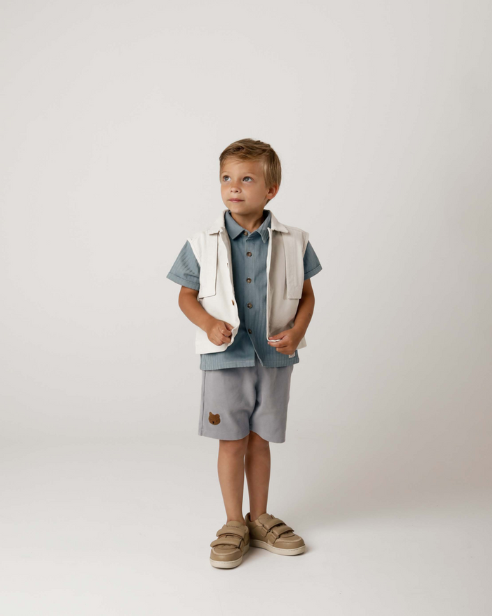 Donsje Ithri Shorts | Bear | Foggy Blue