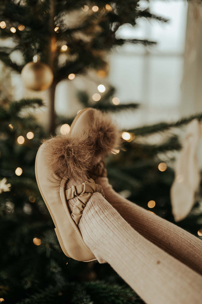 Donsje Izebella Ballerinas | Ivory Sheep Leather