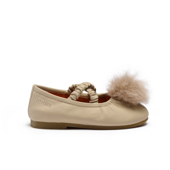 Donsje Izebella Ballerinas | Ivory Sheep Leather