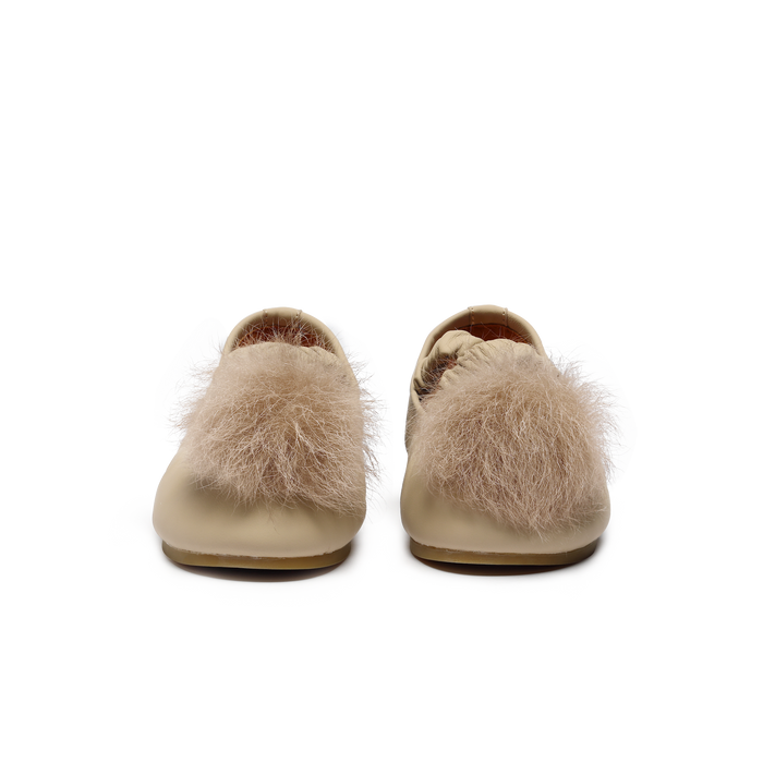 Donsje Izebella Ballerinas | Ivory Sheep Leather