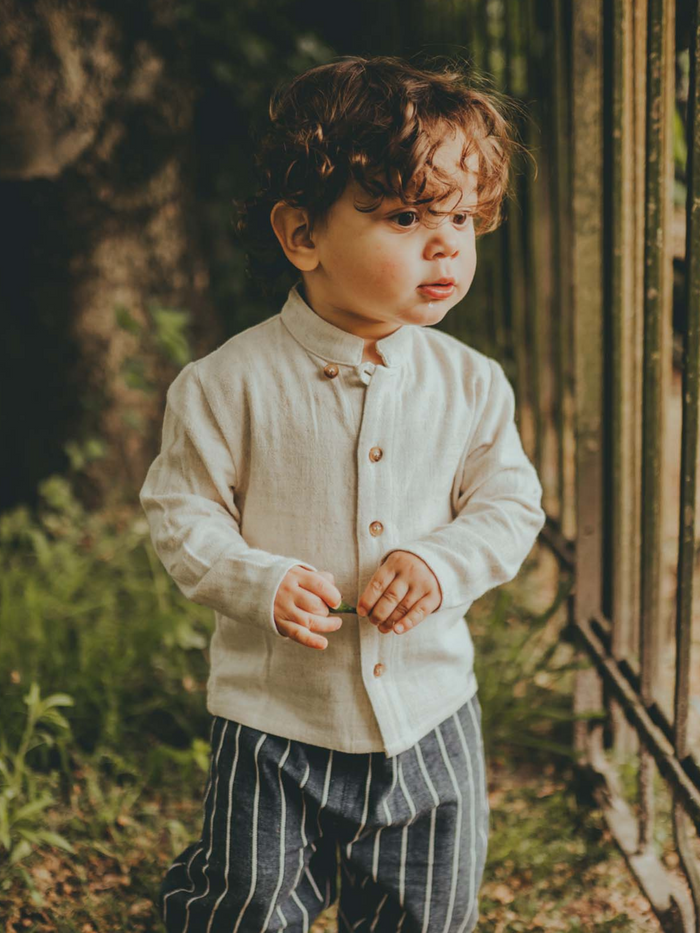 Donsje Jaims Shirt | Warm White Melange