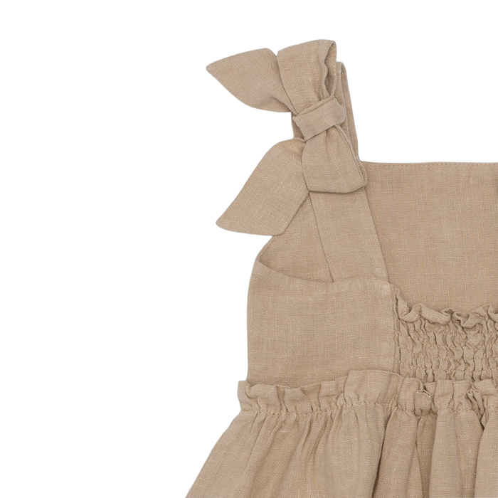 Donsje Janne Linen Dress | Latte