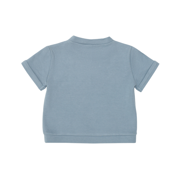 Donsje Jarne T-shirt | Bear | Foggy Blue