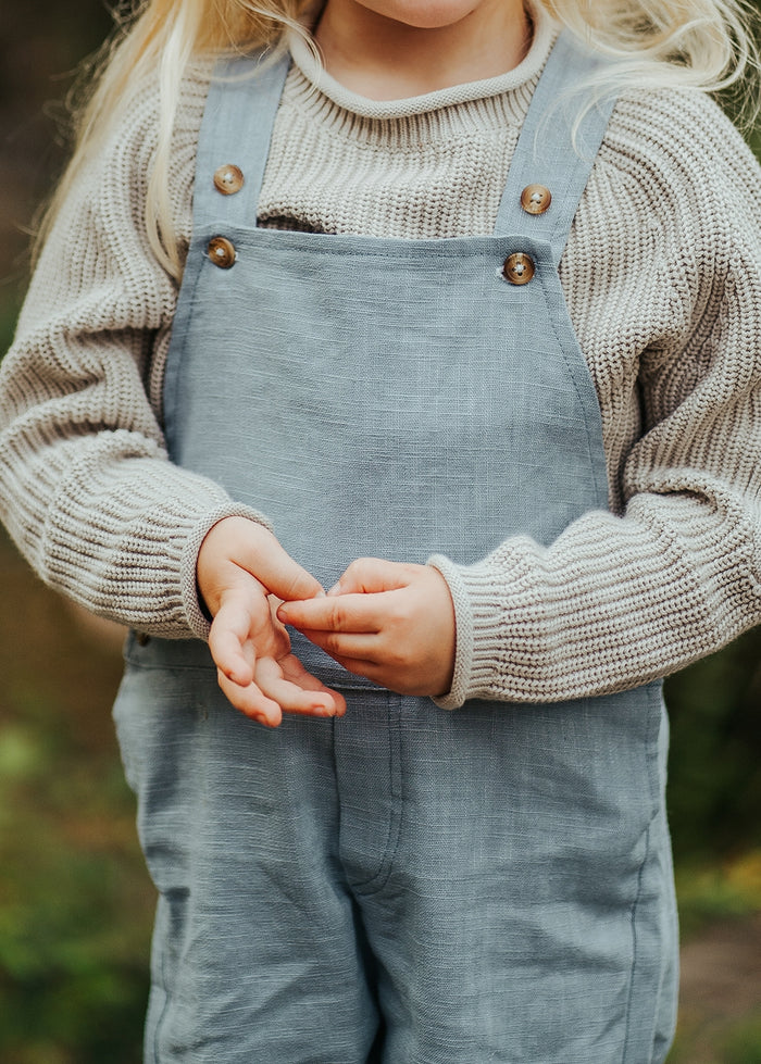 Donsje Jaylen Linen Overalls | Sky Blue