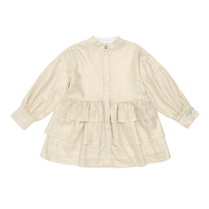 donsje Jazzley Dress | Soft Sand Metallic