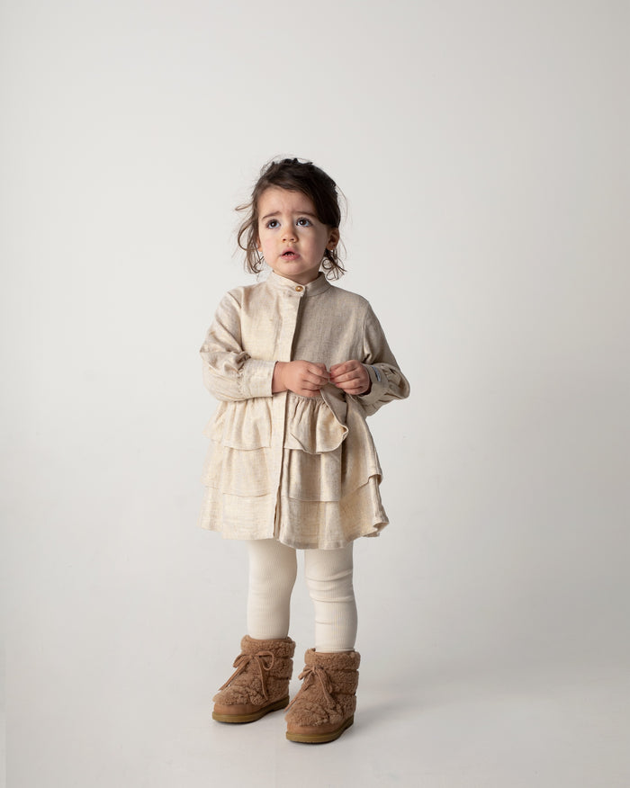 Donsje Jazzley Dress | Soft Sand Metallic