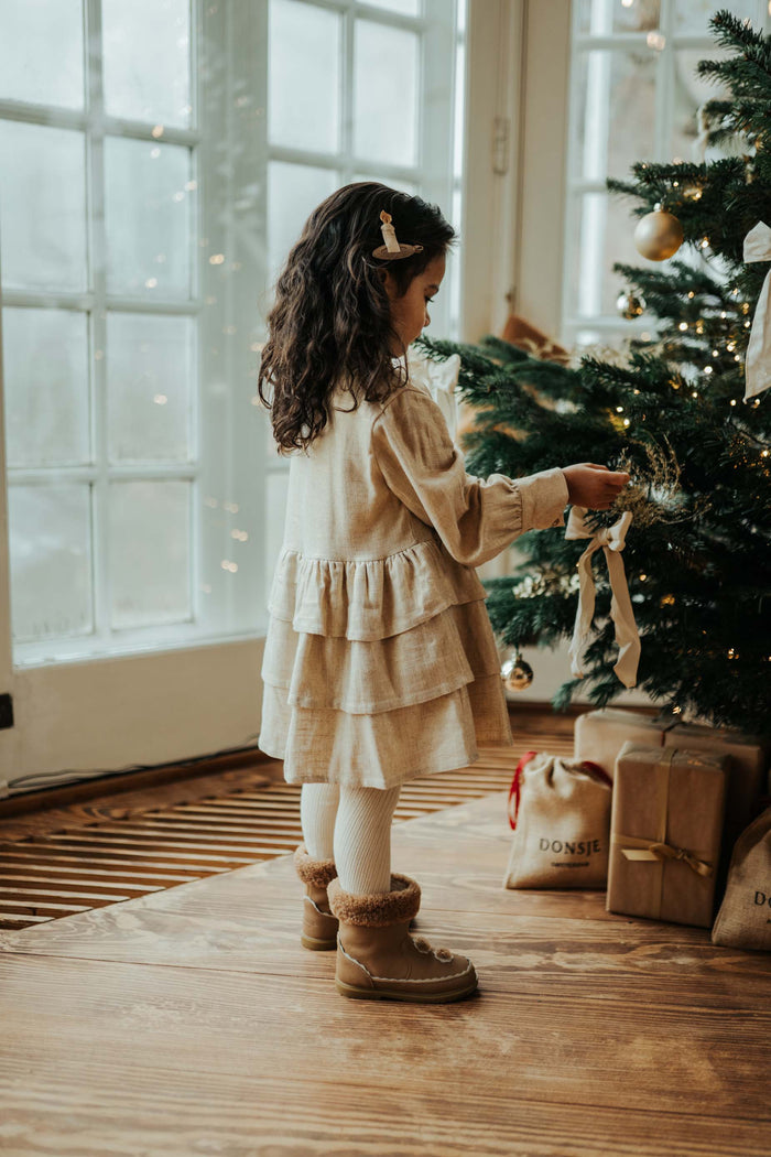 Donsje Jazzley Dress | Soft Sand Metallic