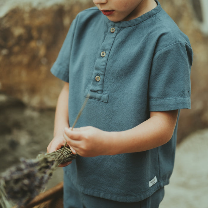 Donsje Jeffy Shirt | Faded Blue