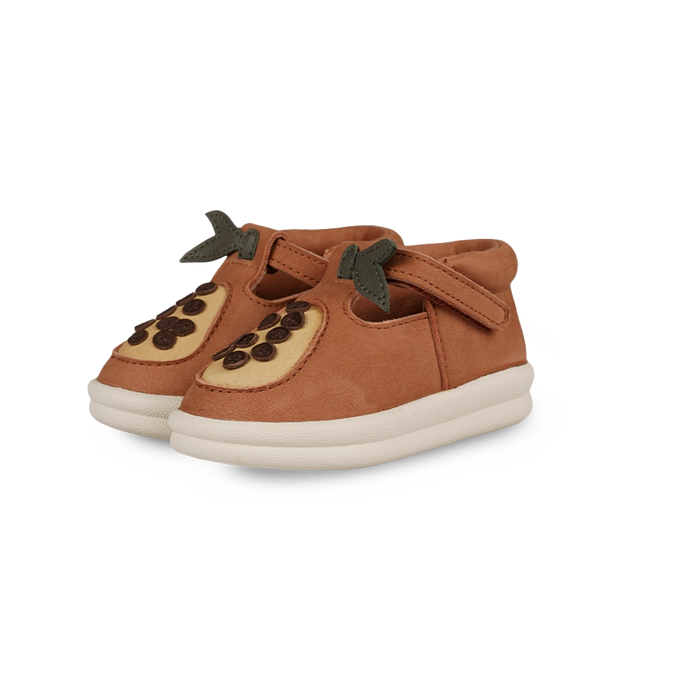 donsje Joeka Shoes | Papaya | Walnut Nubuck