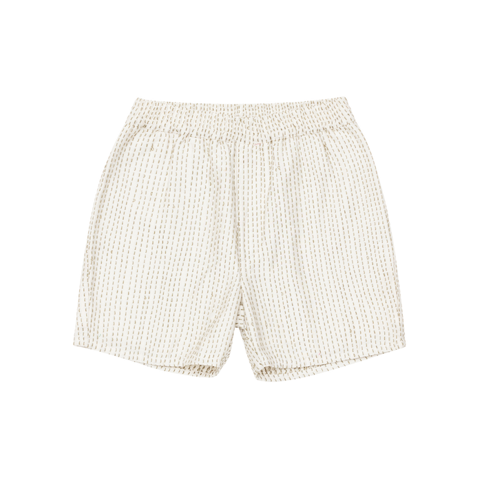 donsje Jortas Shorts | Warm White - Thyme Striped