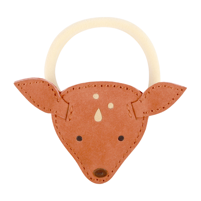 donsje Josy Classic Hair Tie | Deer | Walnut Nubuck