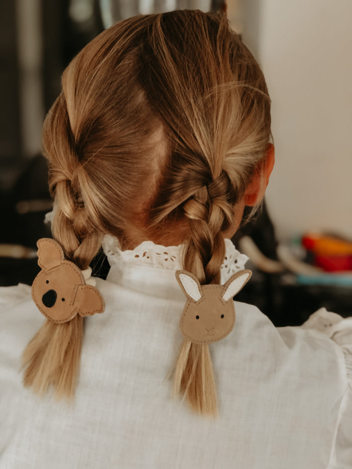 Donsje Josy Classic Hairclip | Bunny | Taupe Nubuck