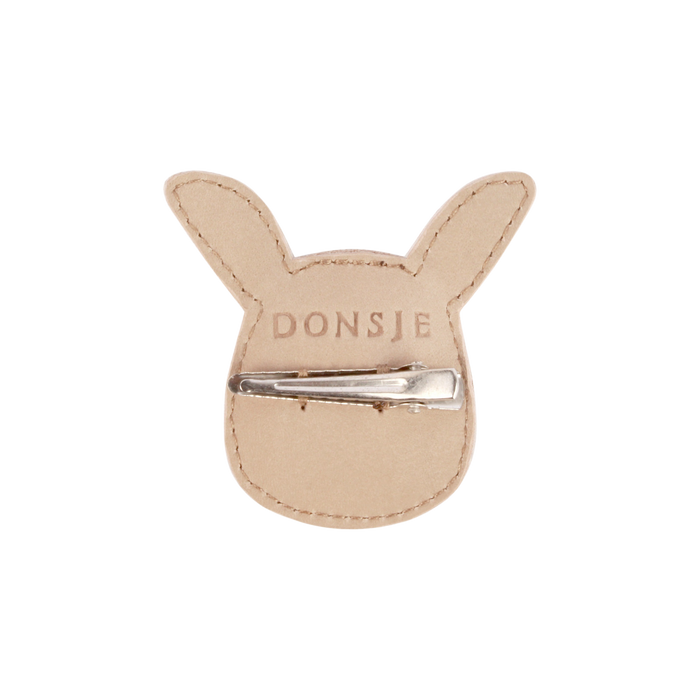 Donsje Josy Classic Hairclip | Bunny | Taupe Nubuck