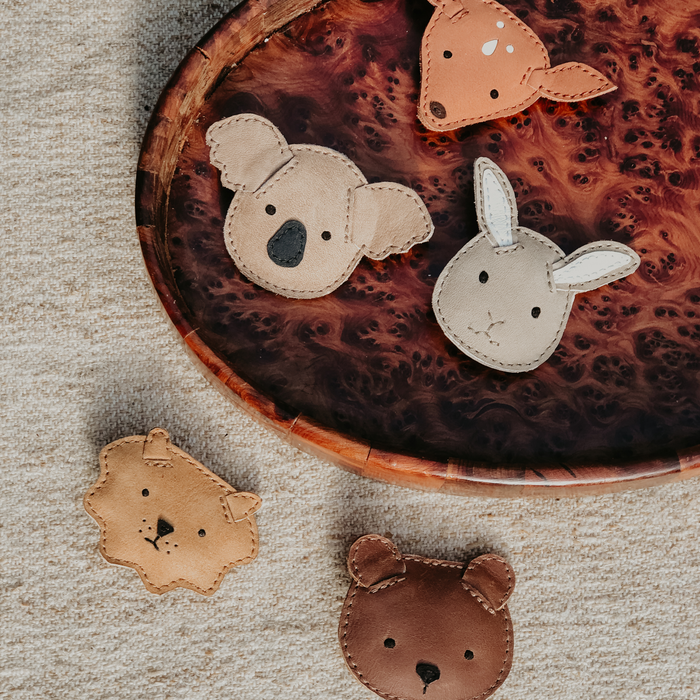 Donsje Josy Classic Hairclip | Deer | Walnut Nubuck