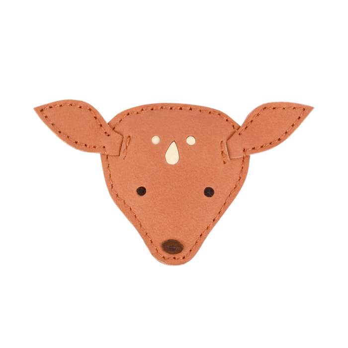 donsje Josy Classic Hairclip | Deer | Walnut Nubuck