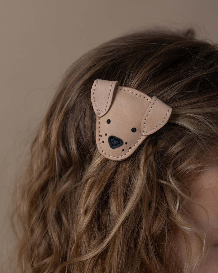 Donsje Josy Classic Hairclip | Dog | Truffle Nubuck