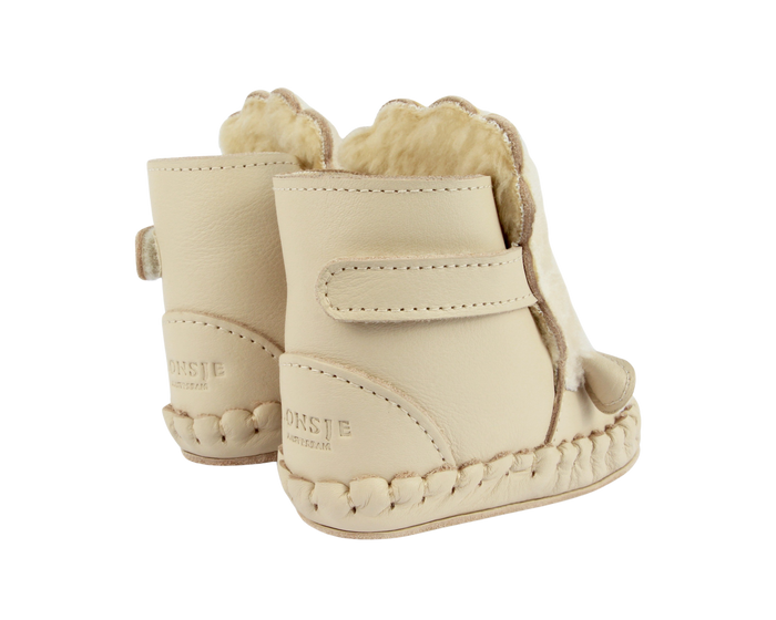 Donsje Kapi Exclusive Booties | Lammy | Cream Leather