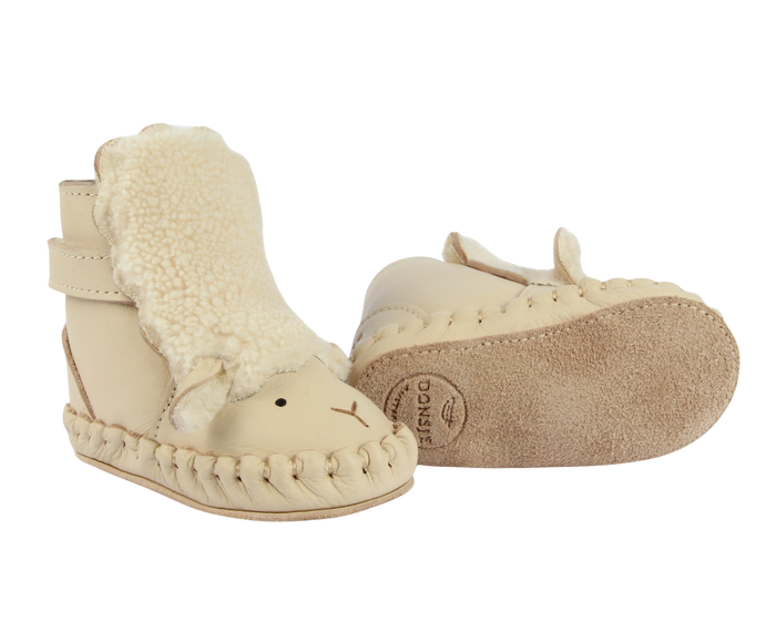 Donsje Kapi Exclusive Booties | Lammy | Cream Leather