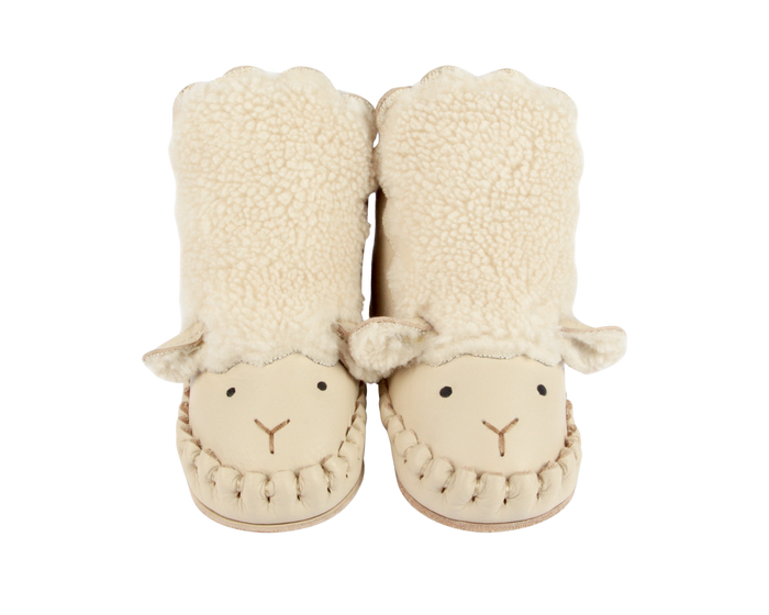 donsje Kapi Exclusive Booties | Lammy | Cream Leather