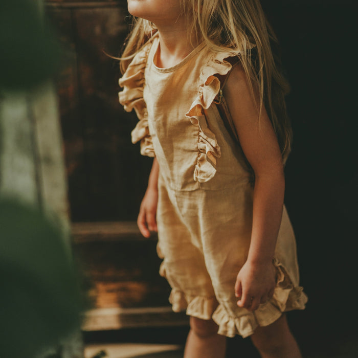 Donsje Kiki Linen Playsuit | Toast