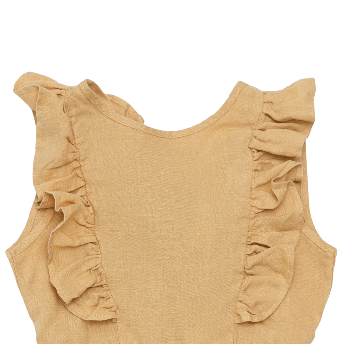 Donsje Kiki Linen Playsuit | Toast