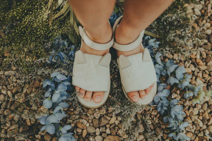 Donsje Lara Sandals | Cat | Cream Cow Hair
