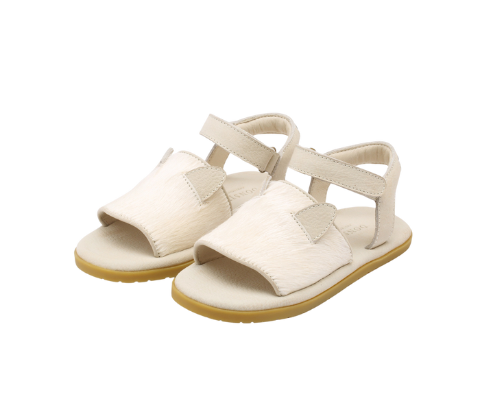 donsje Lara Sandals | Cat | Cream Cow Hair