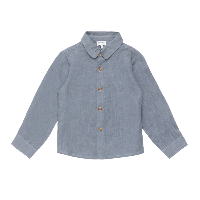 donsje Leom Linen Shirt | Dark Spruce