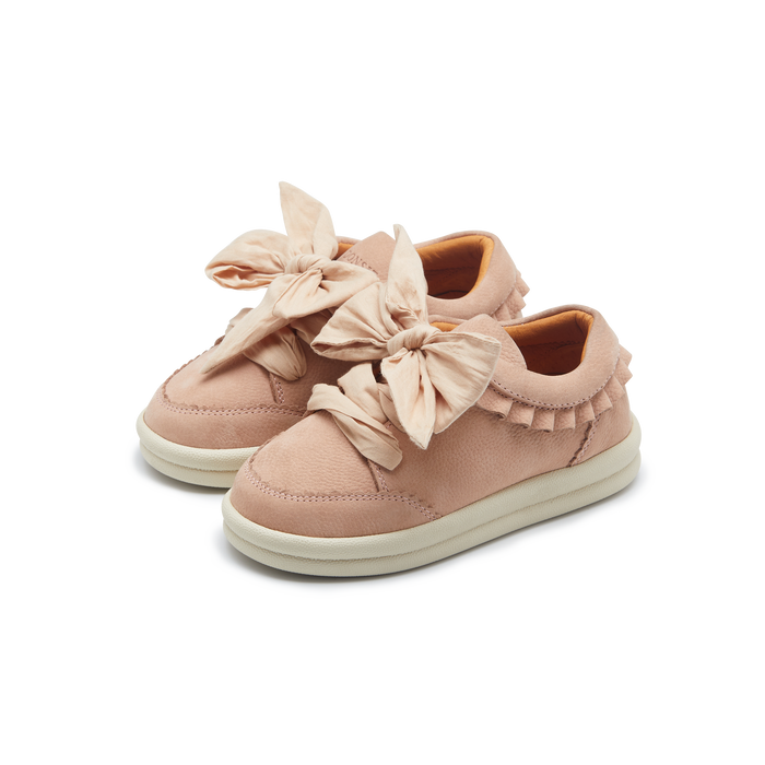 donsje Lexley Sneakers | Coral Betting Leather