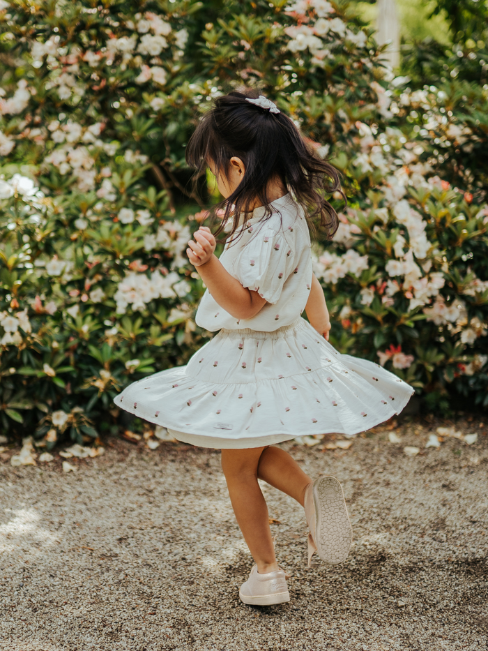 Donsje Lindie Skirt | Roses | Warm White