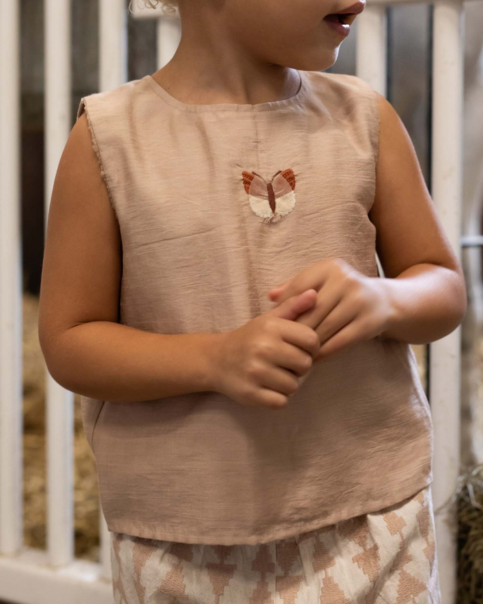 Donsje Linzie Top | Vlinder | Rose Mocha