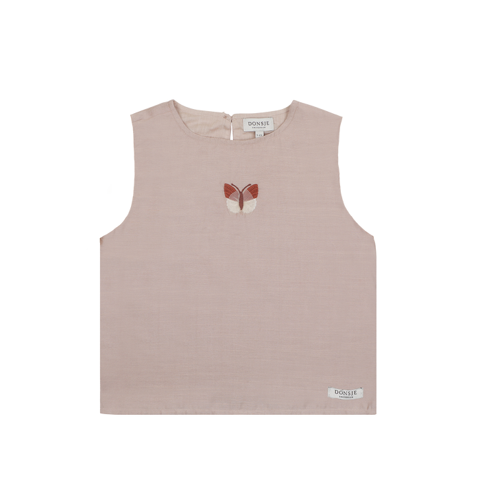 donsje Linzie Top | Vlinder | Rose Mocha