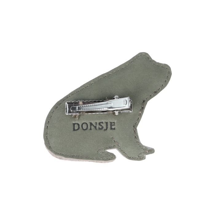 Donsje Lipu Clip | Frog | Stone Nubuck