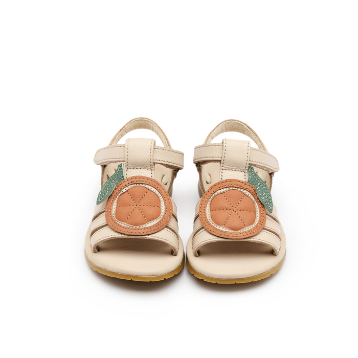 Donsje Lodie Sandals | Arancia | Cream Leather