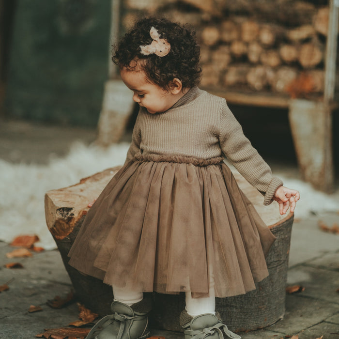 Donsje Lotus Dress | Warm Stone