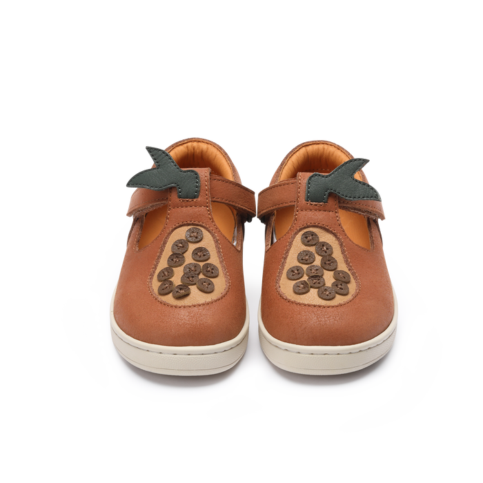 Donsje Lowy Shoes | Papaya | Walnut Leather