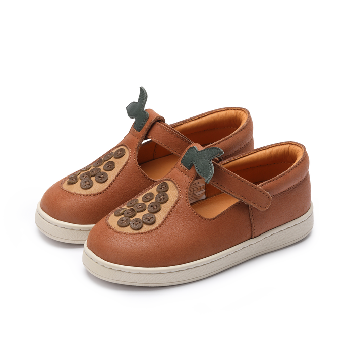 donsje Lowy Shoes | Papaya | Walnut Leather