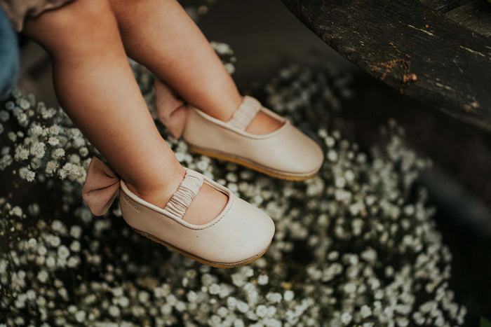 Donsje Luyax Ballerinas | Powder Metallic Nubuck