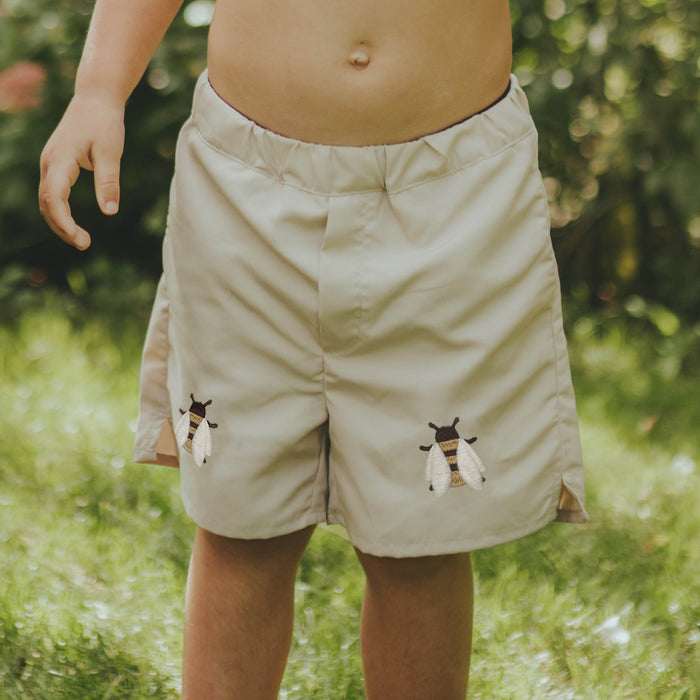 Donsje Mees Swim Shorts | Bee | Cream