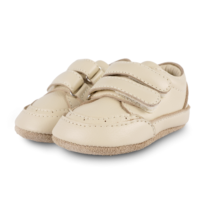 donsje Meesie Sneakers | Cream Leather