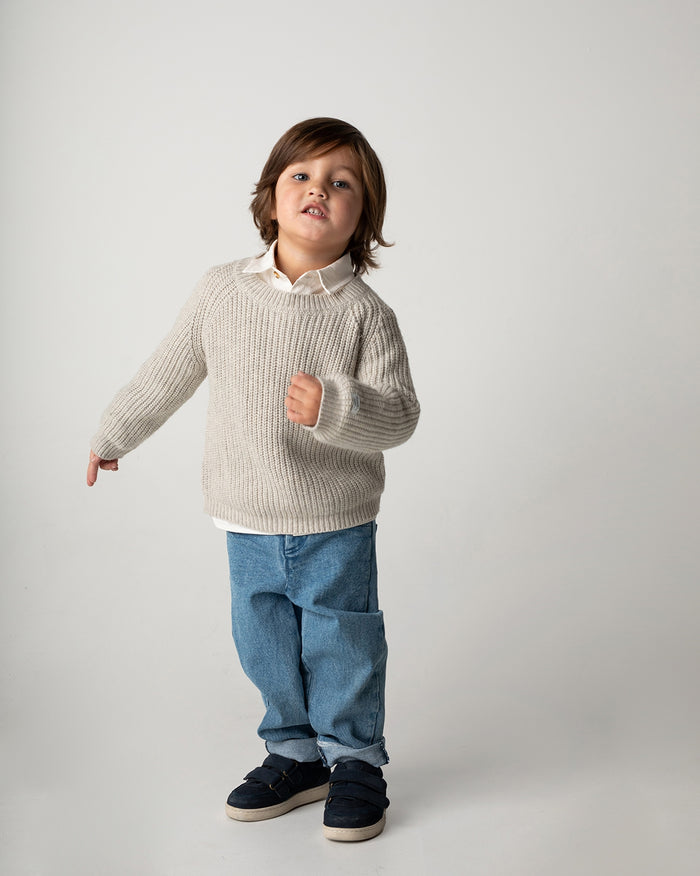 Donsje Meyo Sneakers | Navy Betting Leather