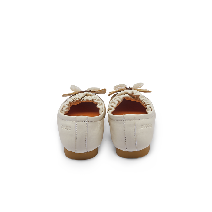 Donsje Mileni Ballerinas | Cream Sheep Leather